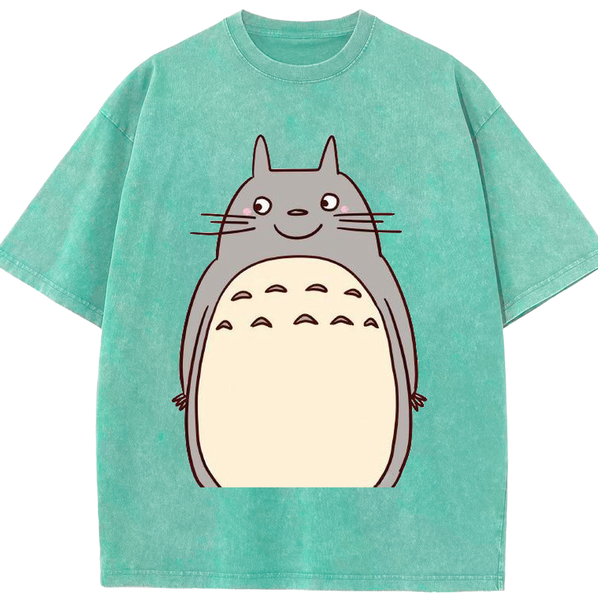 （画像用） となりのトトロ 草壁メイ 草壁サツキ My Neighbor Totoro Satsuki Kusakabe Mei Kusakabe 綿100% ヴィンテージ風 半袖Tシャツ（フロントプリント）